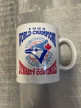 Vintage 1993 World Champions MLB Toronto Blue Jays White Coffee Mug